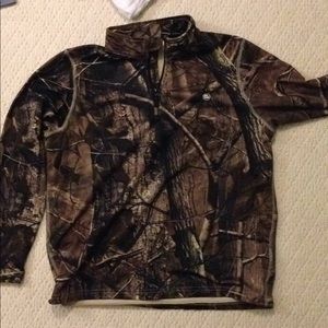 Camo hunting pullover jacket